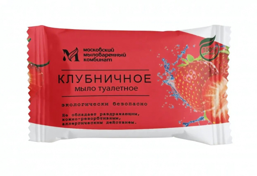 Мыло туалетное 100 гр в об Клубничное ММК